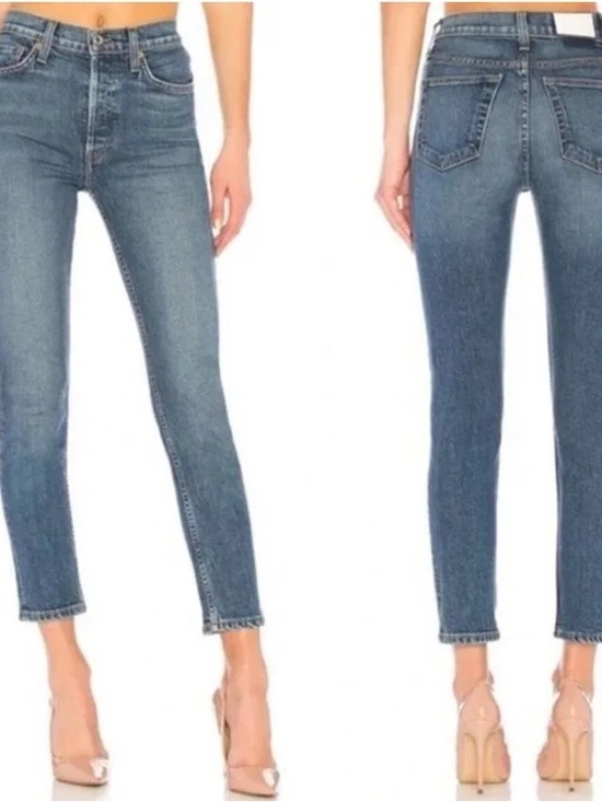 Re/Done Denim - RE/DONE High Rise Ankle Crop Mid 70's Size 25 Denim Casual